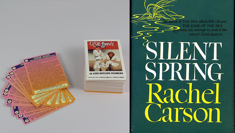 Rachel Carson, Silent Spring, 1962 & AIDS Awareness Cards, 1993