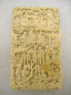 Card case made in China during the 1830s for the U.S. market