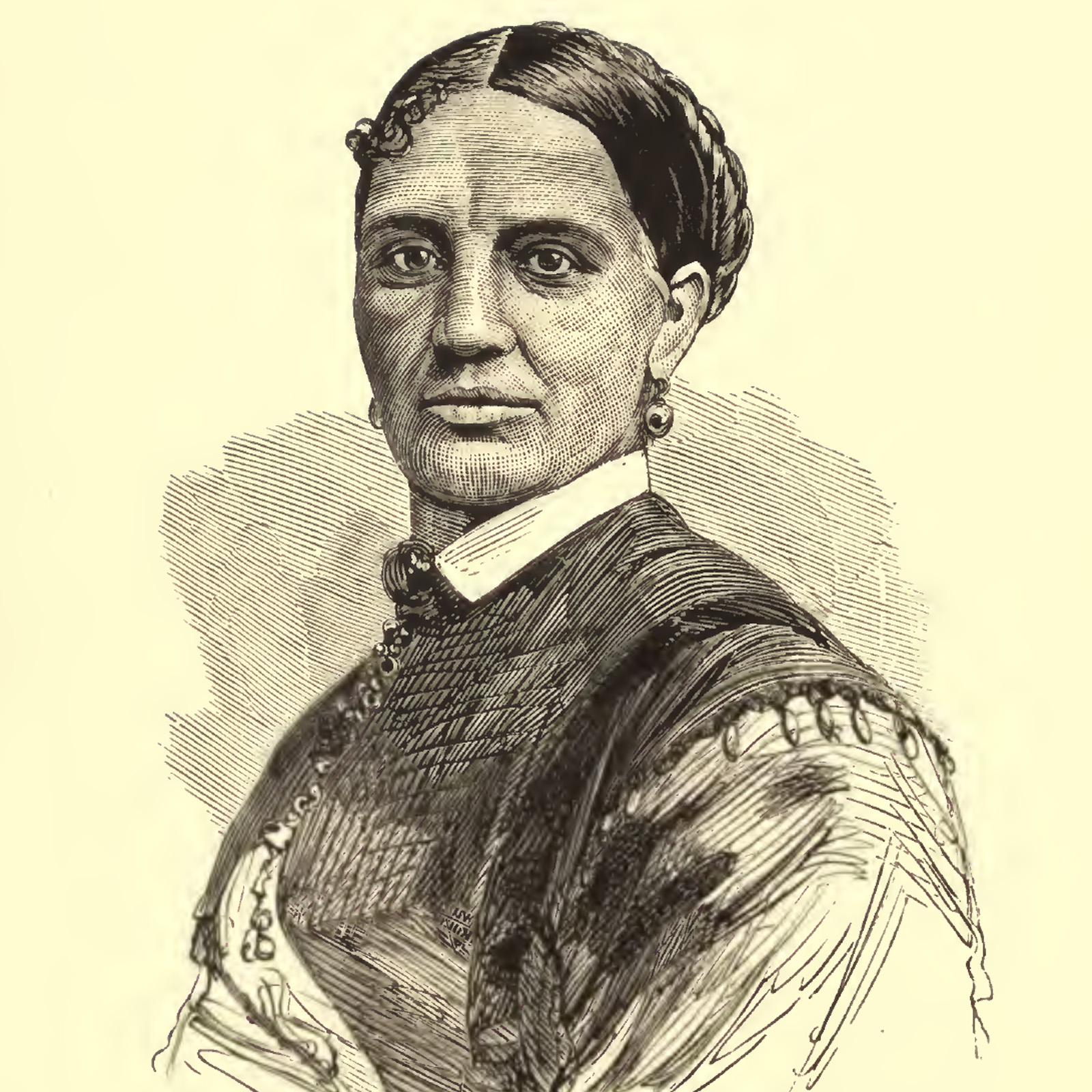  Printed portrait of Elizabeth Keckly included in her autobiography "Behind the Scenes"