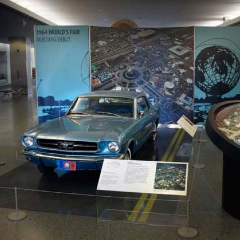 Mustang on display